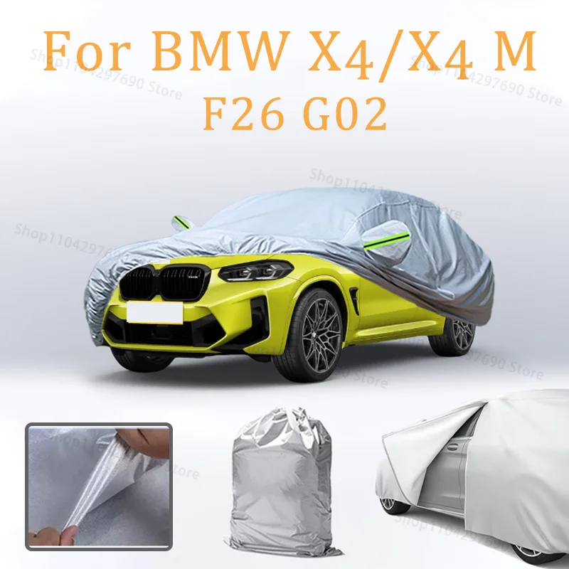 

For BMW X4 X4M F26 G02 Car Covers Waterproof Auto Sun Shield Cover Anti-UV Snowproof Exterior Outdoor Accessories