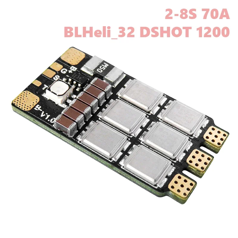 Exuav Lighting 70A Single ESC 2-6S,compatible con DShot150/300/600/1200/MultiShot/OneShot, FPV