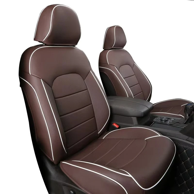 Classic Style Custom Fit Anti-slip Leather Car Seat Covers Full Coverage All-Season Seat Protector For Tiguan 2013-2016