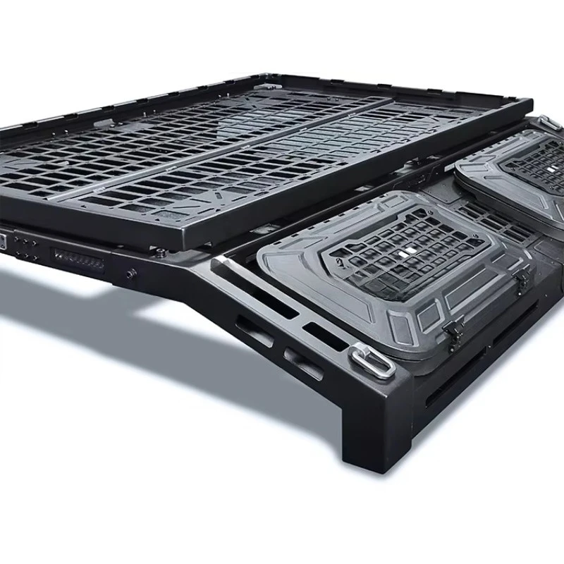 Uniwersalny bagażnik dachowy AQTA, aluminiowy, regulowany, zapobiegający wyginaniu się, do montażu na dachu, możliwość modyfikacji.