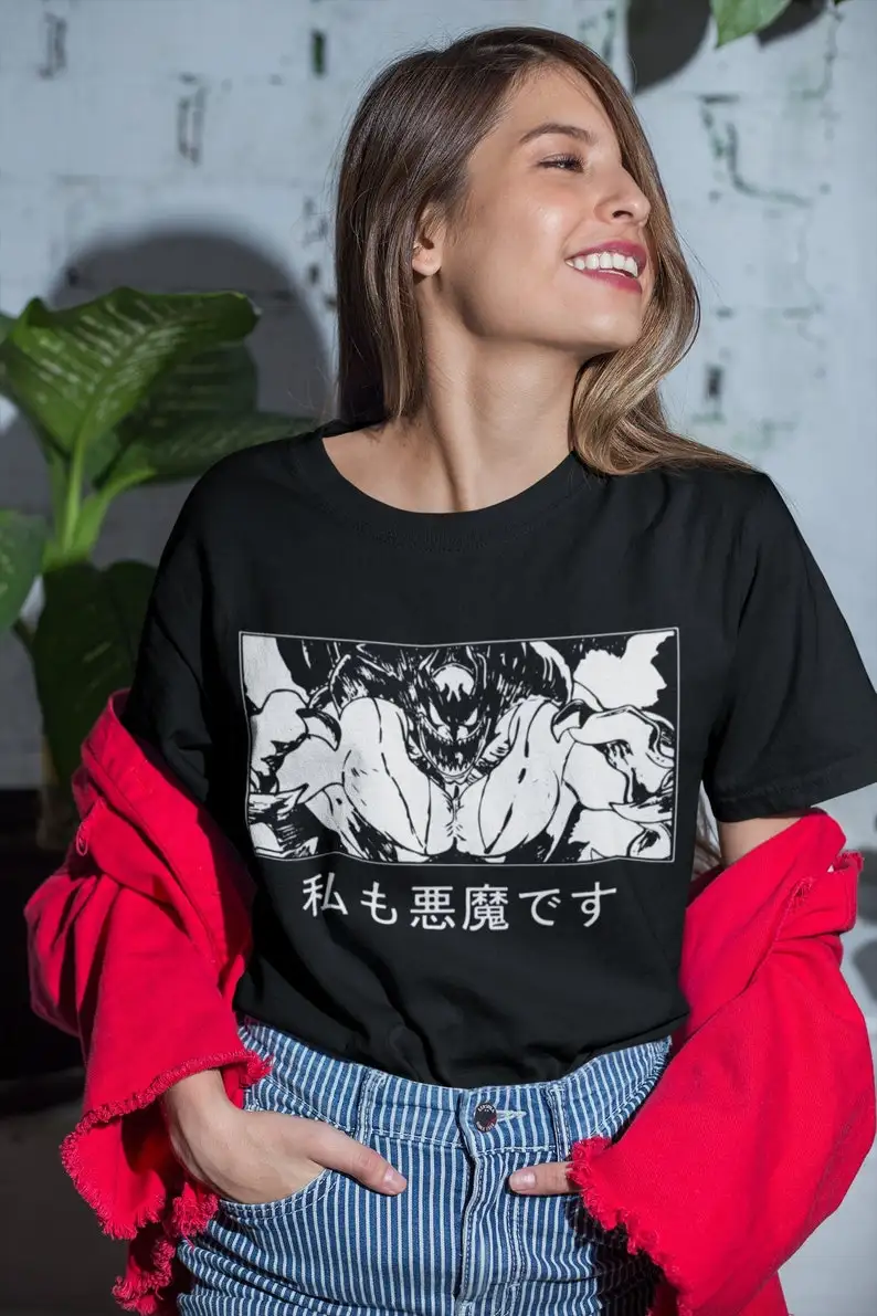 Camiseta de Anime Devilman Crybaby Unisex, camisa Retro de Manga Akira Fudo