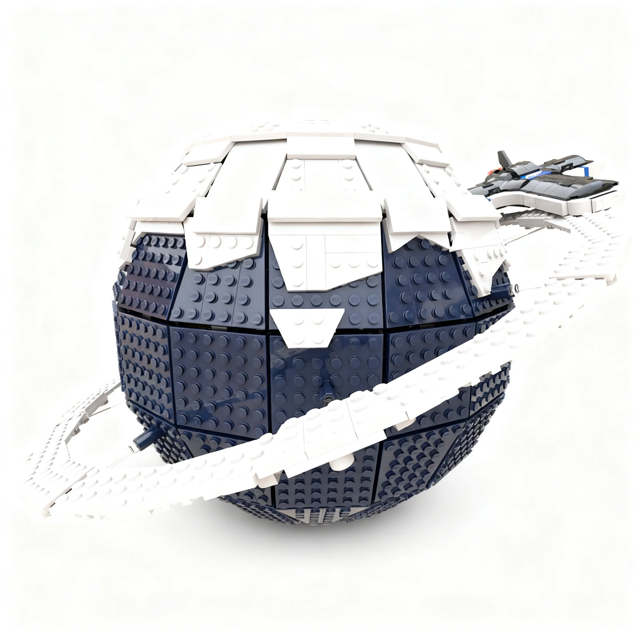 1785pcs MOC Space Ice Planet Globe Ice Planet Logo Model Building Blocks Toys Christmas Gift Construction 3D Display Collection