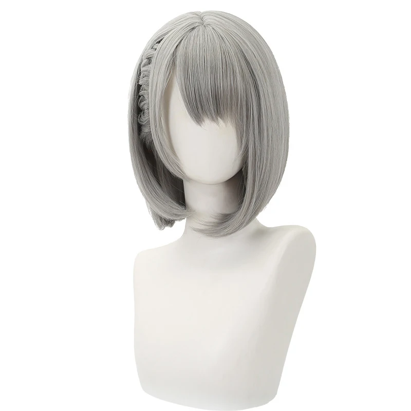 Jogo delta força cosplay perucas hackclaw 40cm longo festa hackclaw peruca cosplay feminino resistente ao calor cabelo sintético + peruca boné