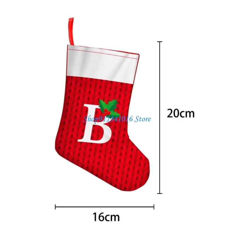  Christmas Hanging Sock Holiday Party Gift Bag For Mantel Display Holiday Party