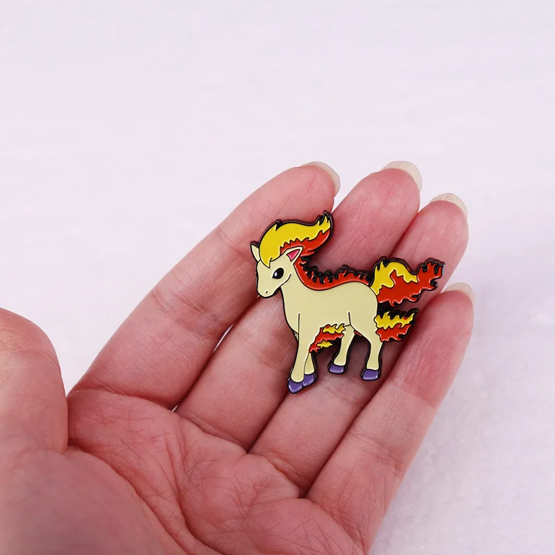 Insignias de maletín de juego de Anime para mujer, broches de esmalte de dibujos animados, alfileres de solapa para mochilas, accesorios de joyería