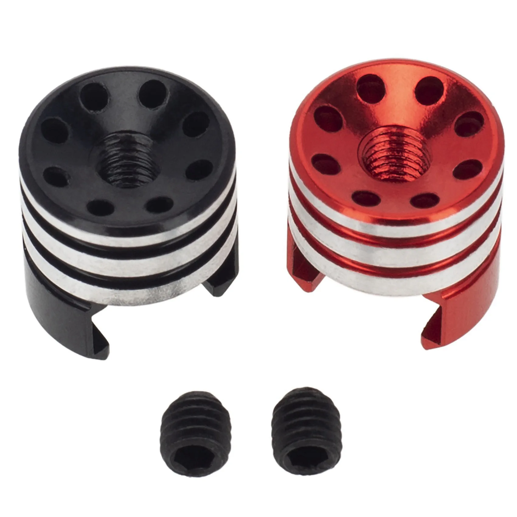 

AS96-8Pcs Battery Heatsink Plugs & Grips Kit 5.0Mm For 1/10 Off-Road Truck RC Car Accessories Upgrade Part