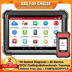 LAUNCH X431 PRO3S+ ELITE J2534 Reprogramming Tool ECU coding Topology All System Car Diagnostic Tool Bidrectional OBD2 Scanner