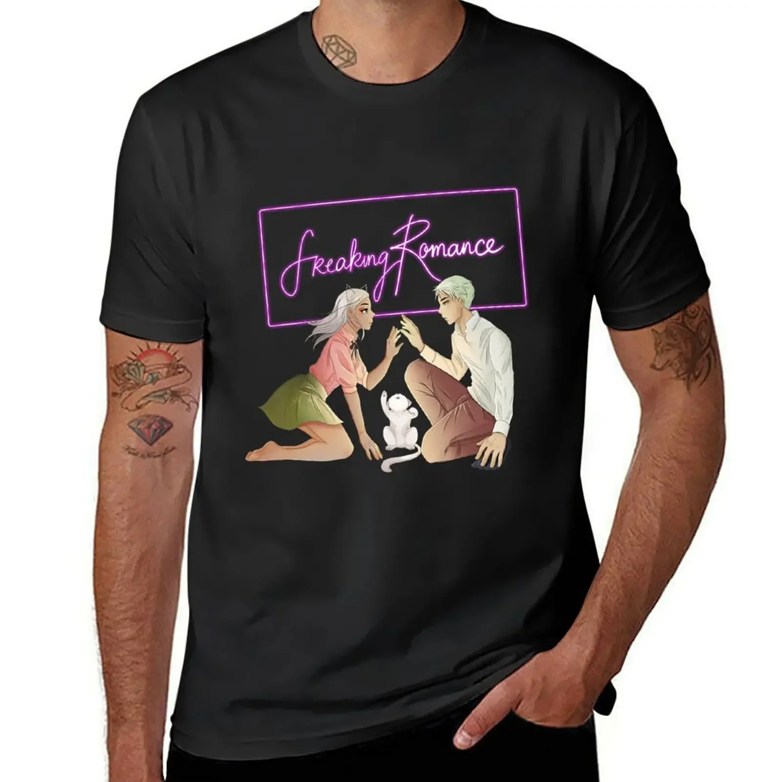 Freaking Romance - Zylith , Mr Purrfect & Zelan T-Shirt customs design your own street wear Men's t shirts