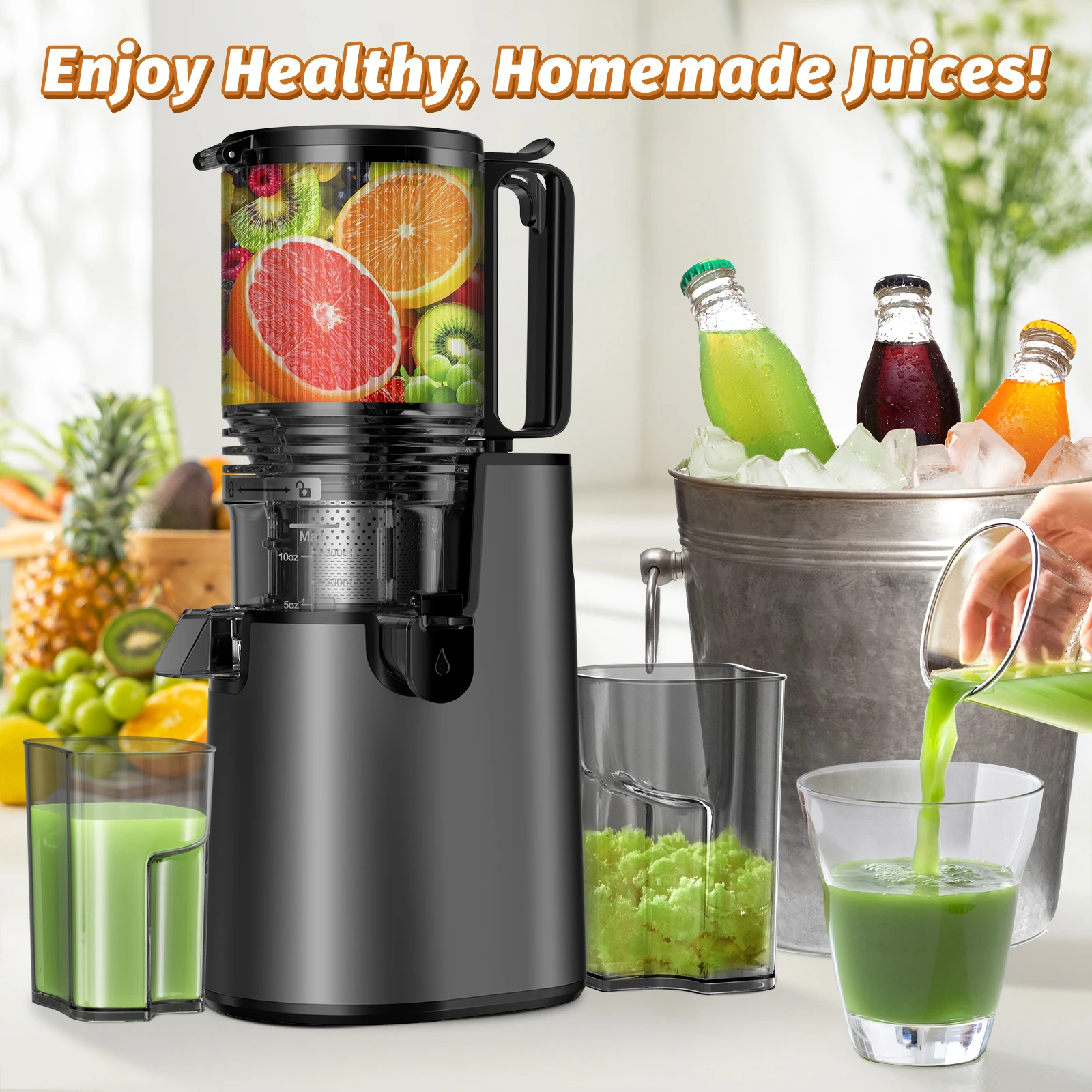 Tolife Slow Masticating Cold P - огляд і ціна Electric Slow Juicer Cold Press
