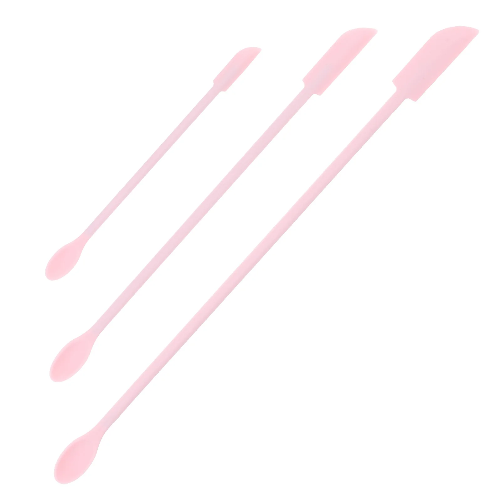 3pcs Silicone Beauty Spatula Set Mini Spatula For Cosmetics Lotion Cream Face Mask Scraper Kitchen Sauce Dispenser Tool