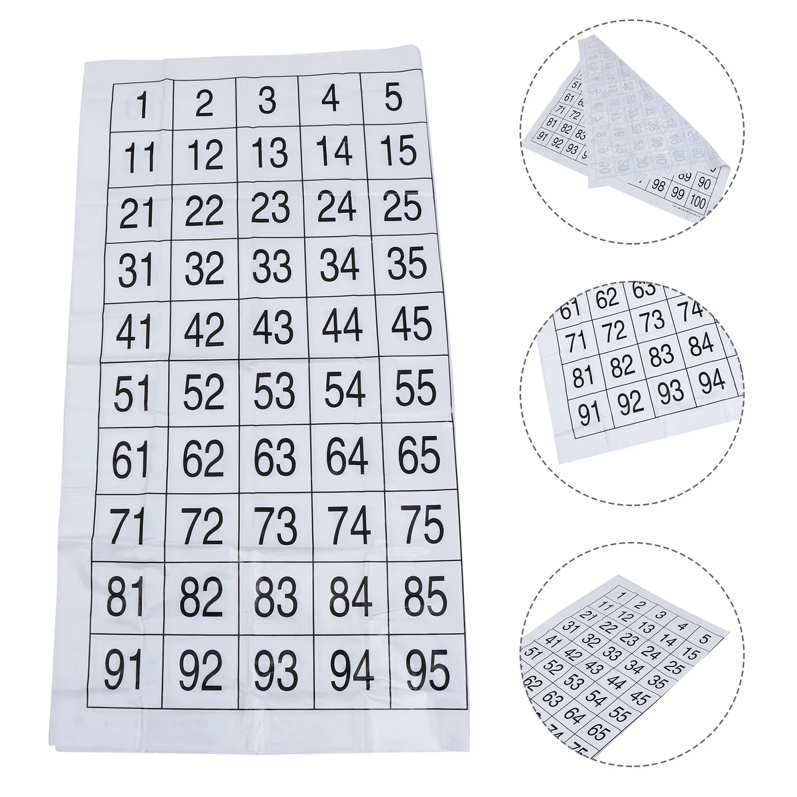 1Set Numbers Wall Chart 1-100 Preschool Educational Learning Intelligence Development Number Recognition Home