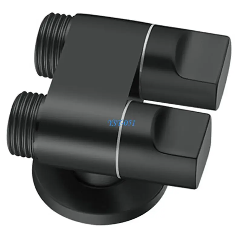 E15A G1/2 صمامات زاوية التحكم المزدوجة صنبور الغسالة المرحاض مثلثات صمامات لتنظيم المياه في المطبخ #2