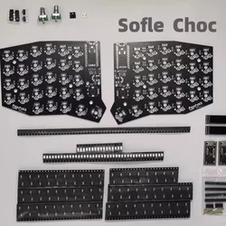 Sofle Choc Split Keyboard PCB Kit Customized Low Profile ESD Protection Chips Wireless Split Keyboard Accessories Not Prebuild