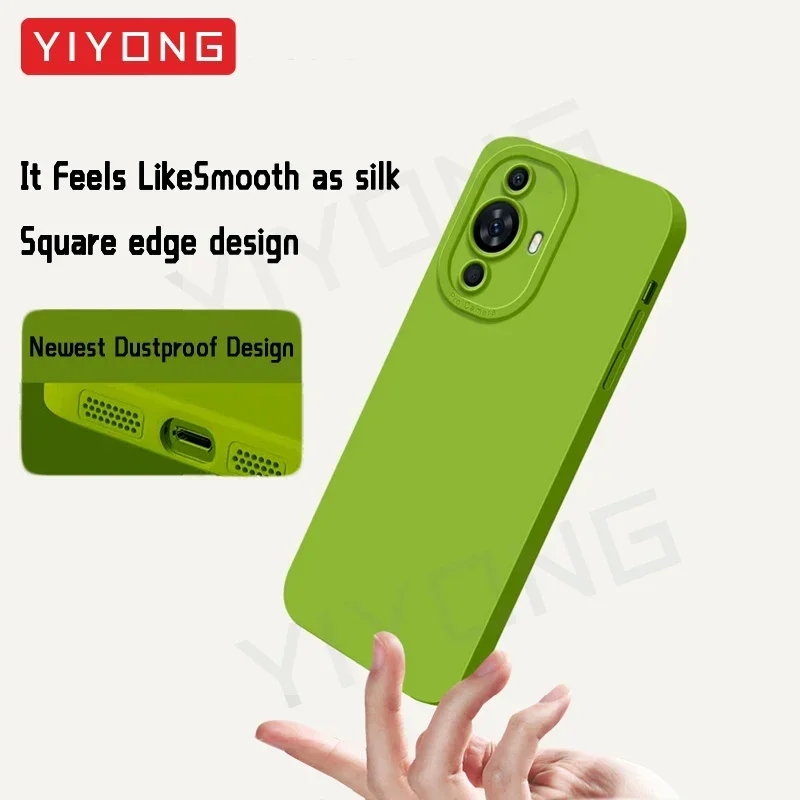 For Nova12s Case YIYONG Silky Soft Liquid Silicone Cover For Huawei Nova 12s 12SE 12i 11 11SE Nova11 SE Nova12SE Phone Cases