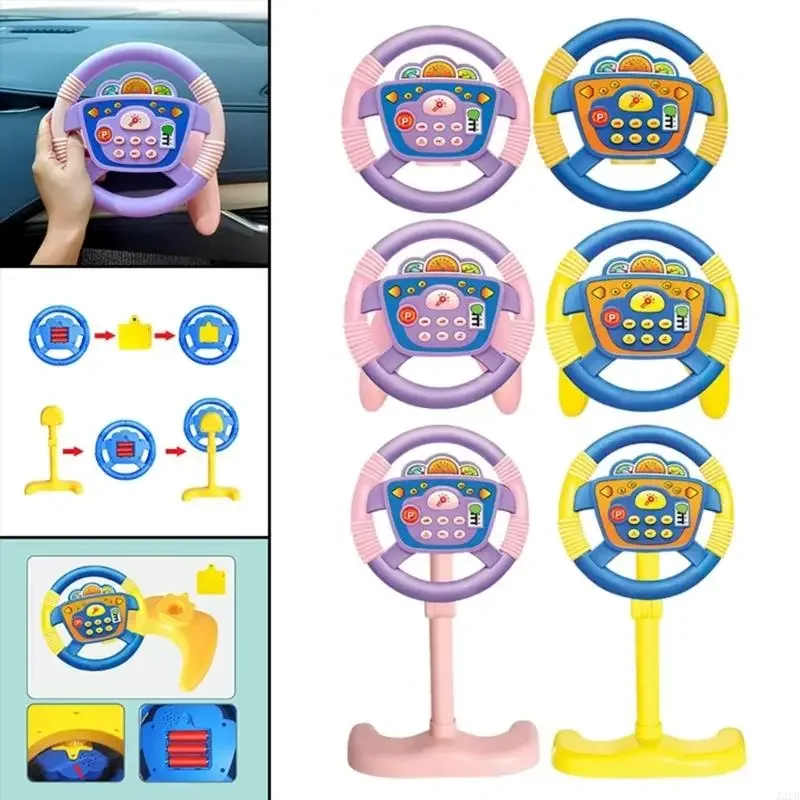 Easy to Install Kids' Steering Wheel Toy Inspires Automotive Enthusiasm and Hands On Learning 15UB