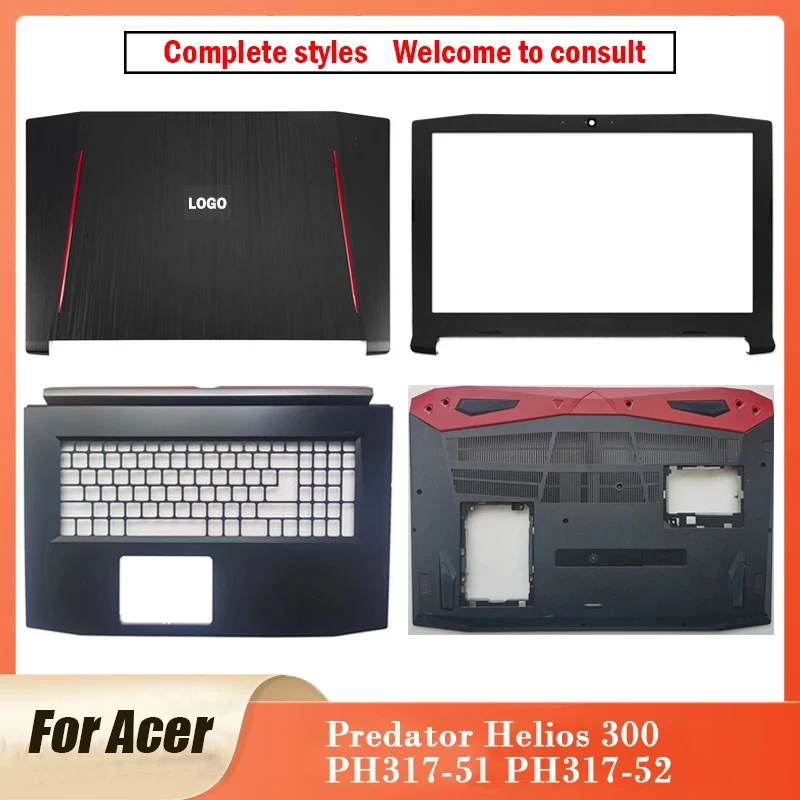 

NEW Original For Acer Predator Helios 300 PH317-51 PH317-52 Laptop LCD Back Front Bezel Cover Palmrest Bottom Case PH317-51 17.3