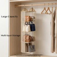 handbag Organizer Closet Storage for Handbags Purse Organizer Wardrobe Hanging Bag Holder Dustproof Multi Layer Storage Rack - Image 2