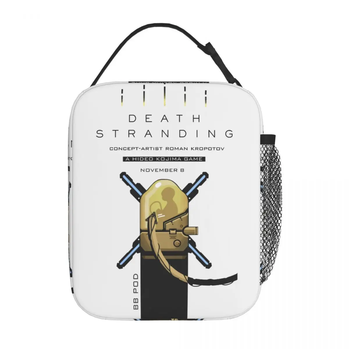 

Death Stranding BB Pod Insulated Lunch Bags Thermal Bag Reusable Lunch Container Large Tote Lunch Box Men Women College Travel