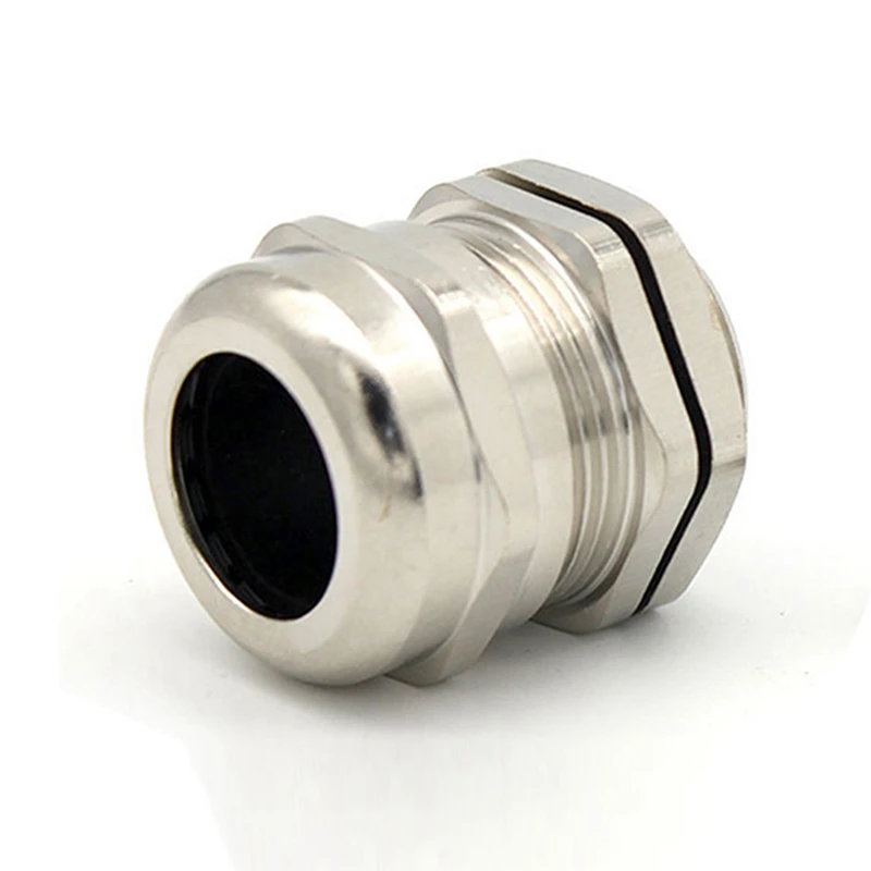 

PG7 Waterproof Brass Cable Glands PG Metric Type IP68 Nickel Plated Metal Electrical M16 M22 M24 Cable Connector range 6-12mm