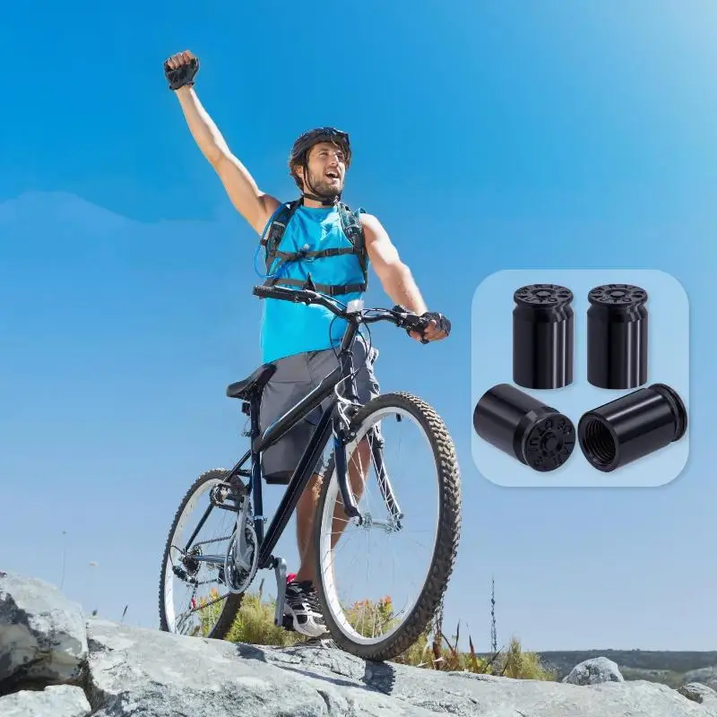 

Комплект из 4 колпачков для ниппелей шин в форме пули, из алюминиевого сплава, для автомобилей, внедорожников, грузовиков, мотоциклов, велосипедов