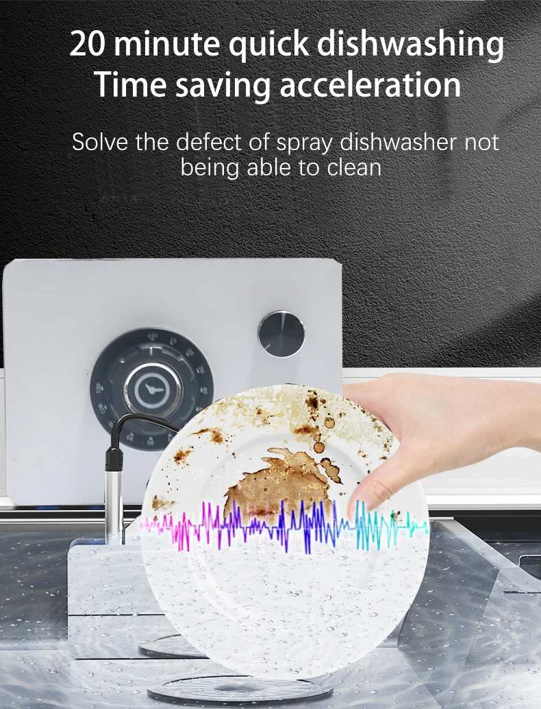 自動超音波食器洗い機,小型,自立型,設置なし,ポータブルシンク,新品