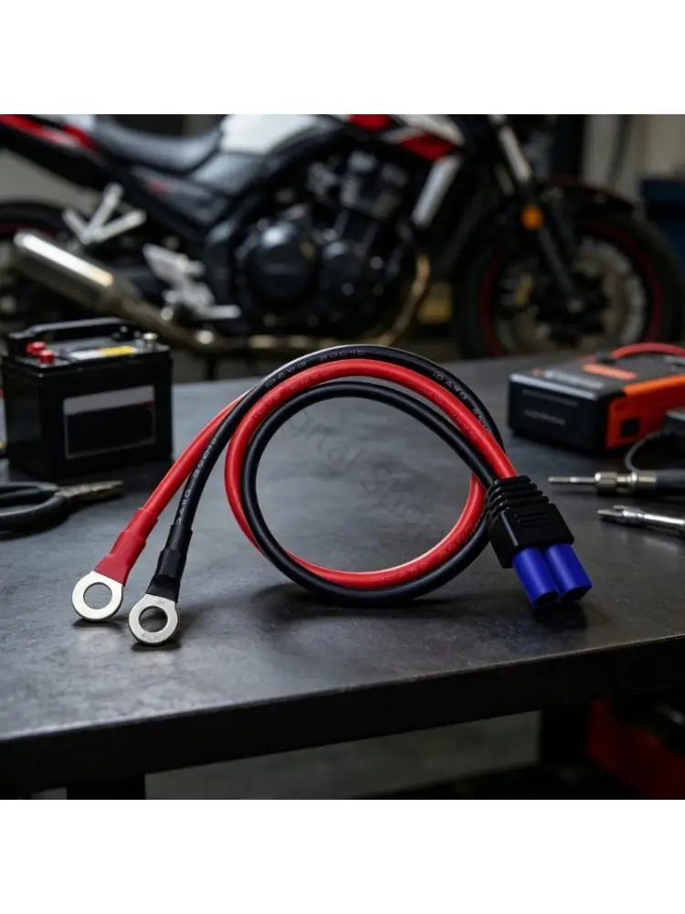 96BA Practical EC5 Power Wiring Cable to O-End Battery Wire with Tinned Metal Wire and PVC Cover for Daily Routing Tasks Use