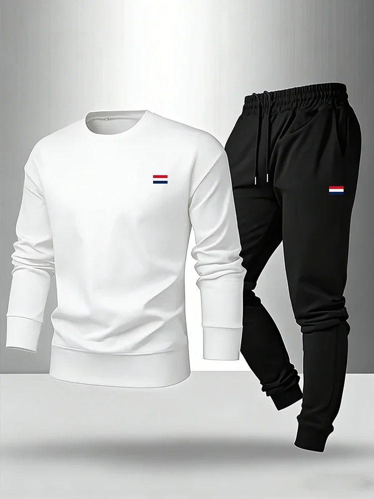 

Fashion Men Daily Sports Men's Tracksuit Single Sweatshirts and Sweatpants Comfort Simplicity Outdoor New 2026 Spring Casual