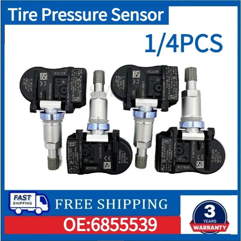 

Датчик давления в шинах TPMS для BMW X5 F15 2013-2019 годов, 433 МГц, номера 6855539, 36106881890, 36106856209, 1/4 шт.