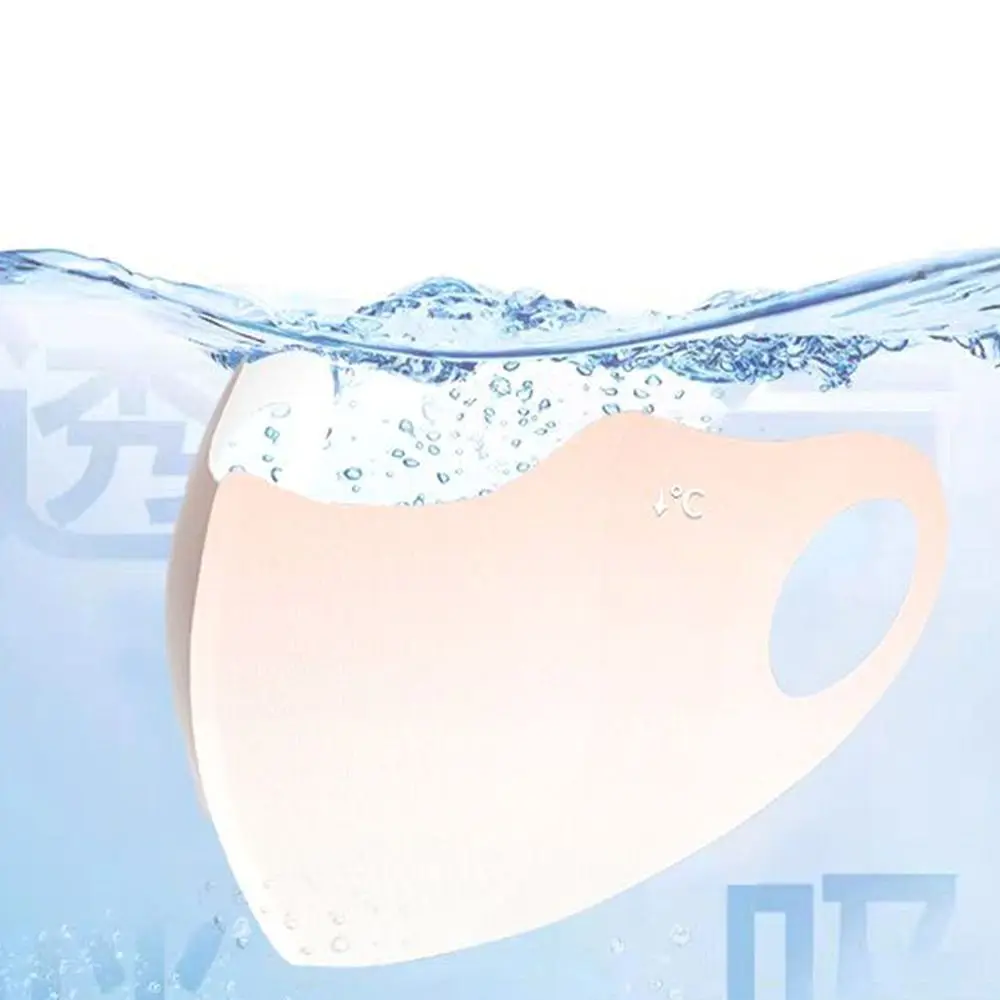 Máscara Facial 3D com Cachecol Resistente a UV, Seda De Gelo, Máscara Fina De Protetor Solar, Cachecol Facial Respirável, Ajustável, Respirável, Presente