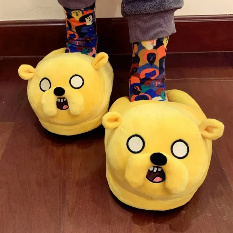 

Cute Cotton Winter Women Indoor Slippers Baogen Cotton Mopping Home Non-slip Slippers With Quiet And Warm Couples Shoes 2024