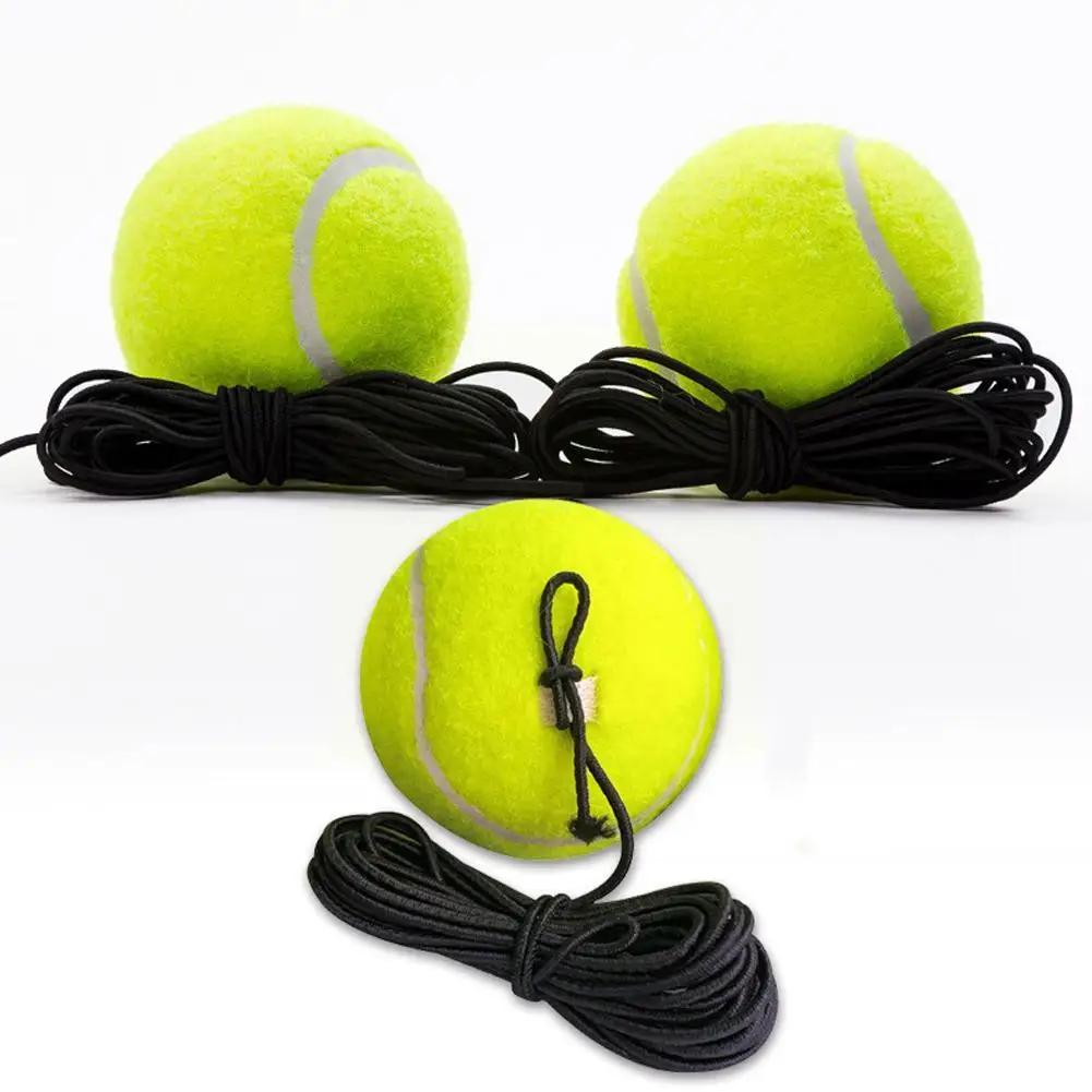 Pelota de entrenamiento de tenis profesional de playa, cuerda de tren de cuerda portátil con práctica de tenis, rebote, Elasti H8M6, 1 unidad