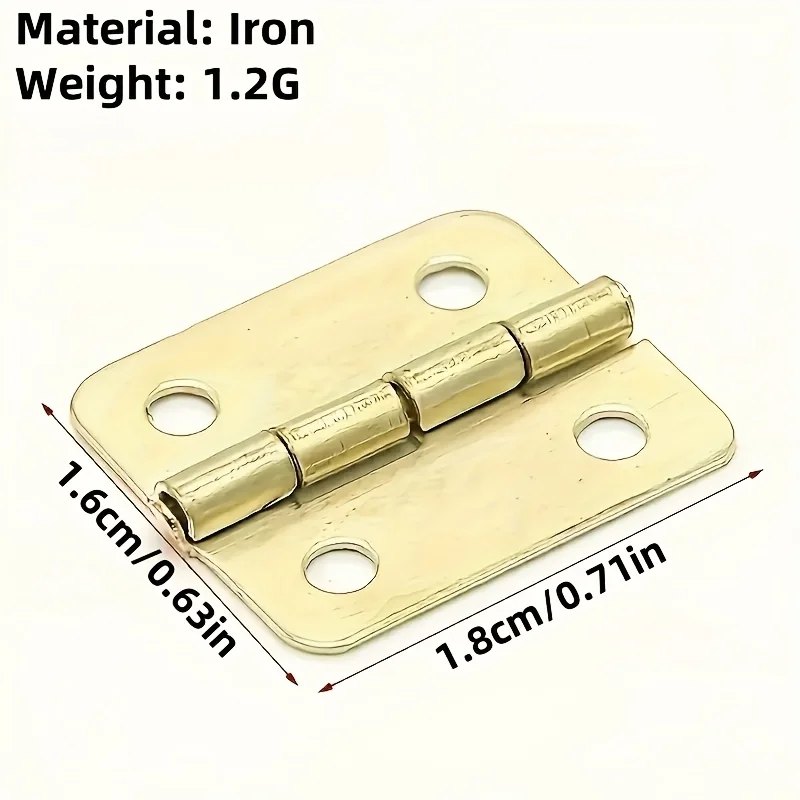 Mini hinge - Mini retro decorative hinge, suitable for handicrafts, wooden boxes, jewelry cases, cabinets and DIY accessories.