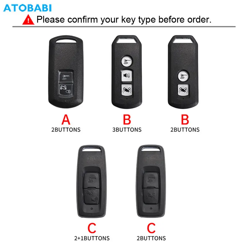 Zinc Car Key Cover Case Accessories For Honda SH 125 Forza 350 250 750 Switch ADV 150 X-ADV SH150i SH300 PCX 2020 2021 2022 2023