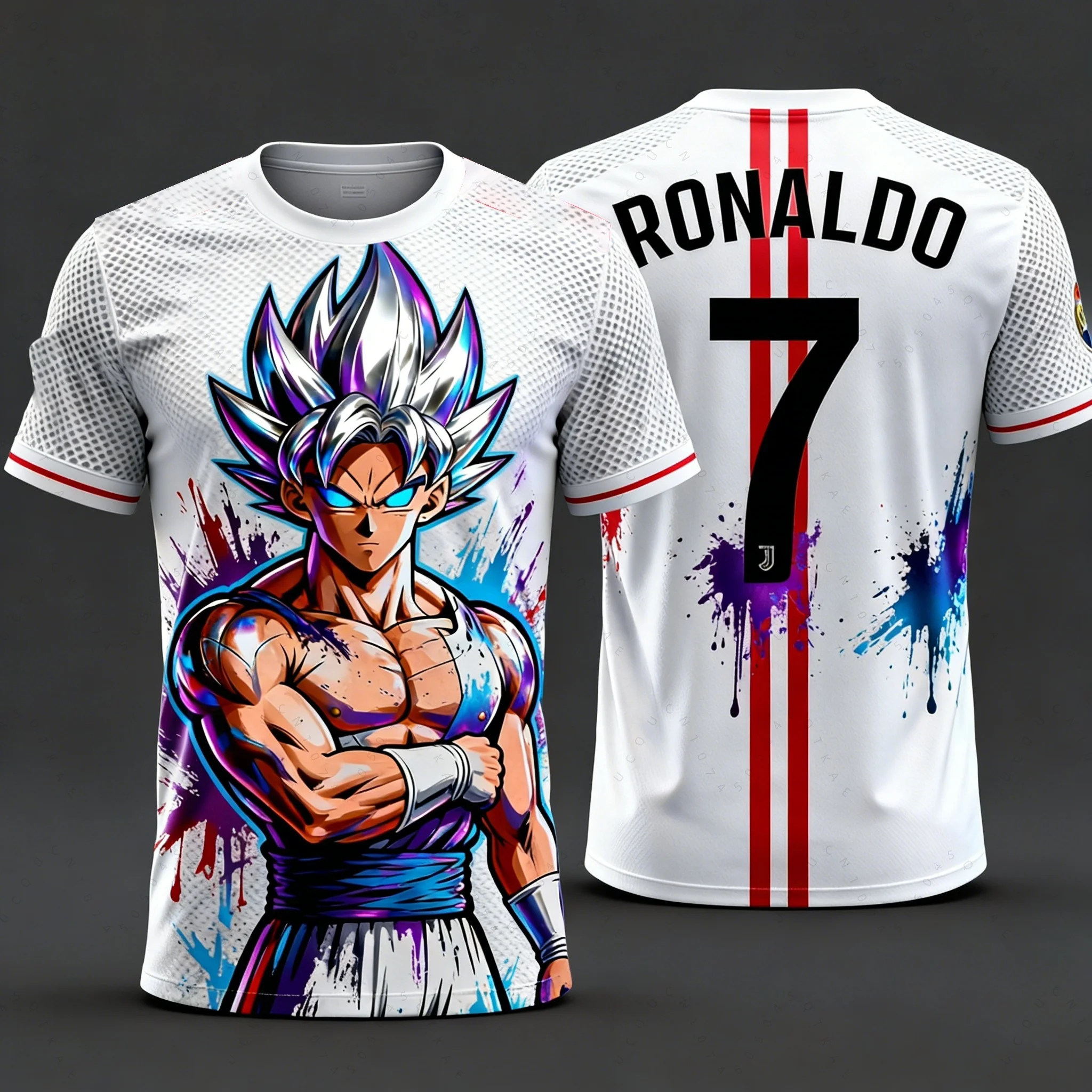 Nouveau Maillot de Football Anime Japonais Dragon Ball Z Majin Buu 2026 – T-shirt et Sweat-shirt pour Homme Adulte et Hauts de Dessin Animé pour Enfants