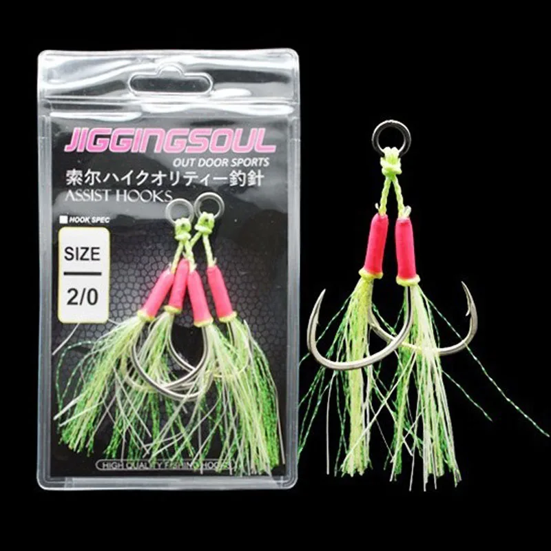 Kabura Snapper – Anzuelo Assist Hook con falda de silicona - imagen 3