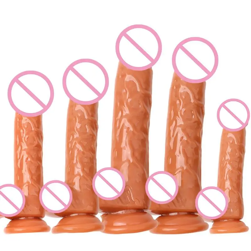 [TG823]Realistic Dildo Female Masturbation G-spot Vagina Simulation Massager With Strong Suction Cup Sex Toys For Women view 5