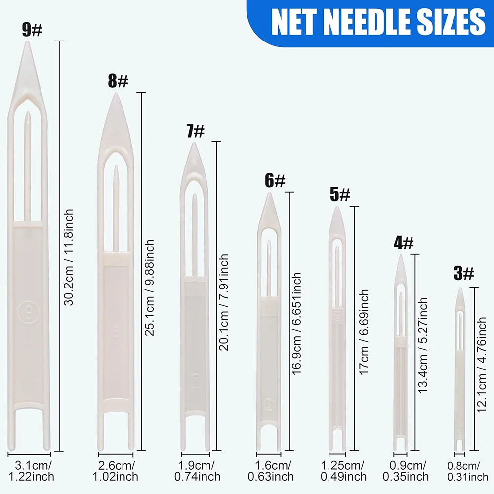 14Pcs/10Pcs Fishing Net Needle Netting Shuttle for Cast Net Soccer Sports Net Repair Mending Sewing Needle Making Tool