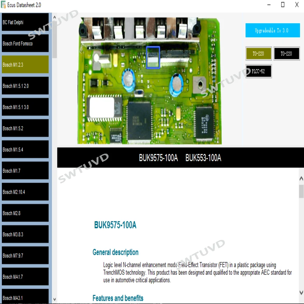 Software Ecus Datasheet 2.0 Ecu Repair Schematic Database Car ECUs Additional Information Electronic Components  PCB for Bosch