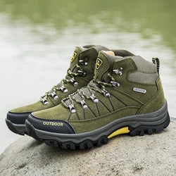 Best Seller Men's High-top Outdoor Climbing Shoes Men Sports Hiking Shoes Waterproof And Anti Slip Sports Shoes Breathable Boots