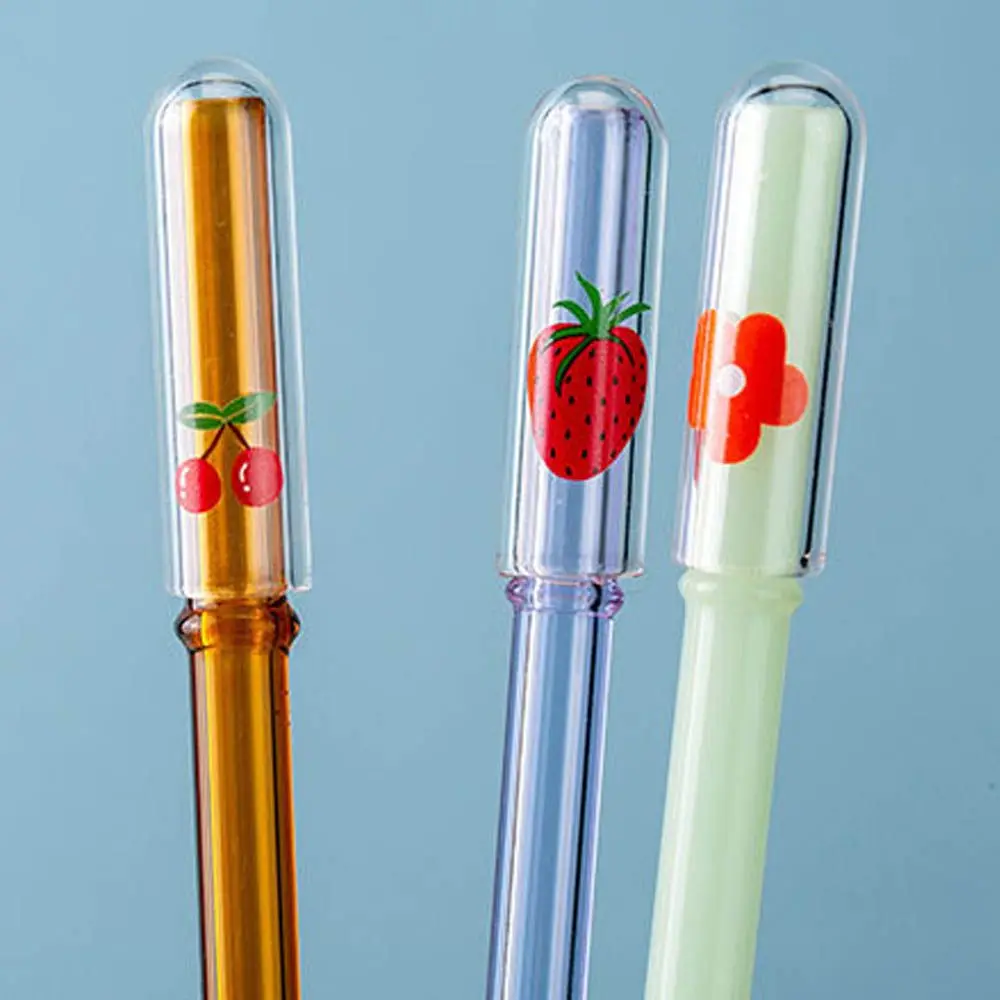 

Cartoon Straw Tips Cover Cup Accessory Dust-proof Splash Proof Plugs Drinking Dust Cap Tips Cover Straw Plug