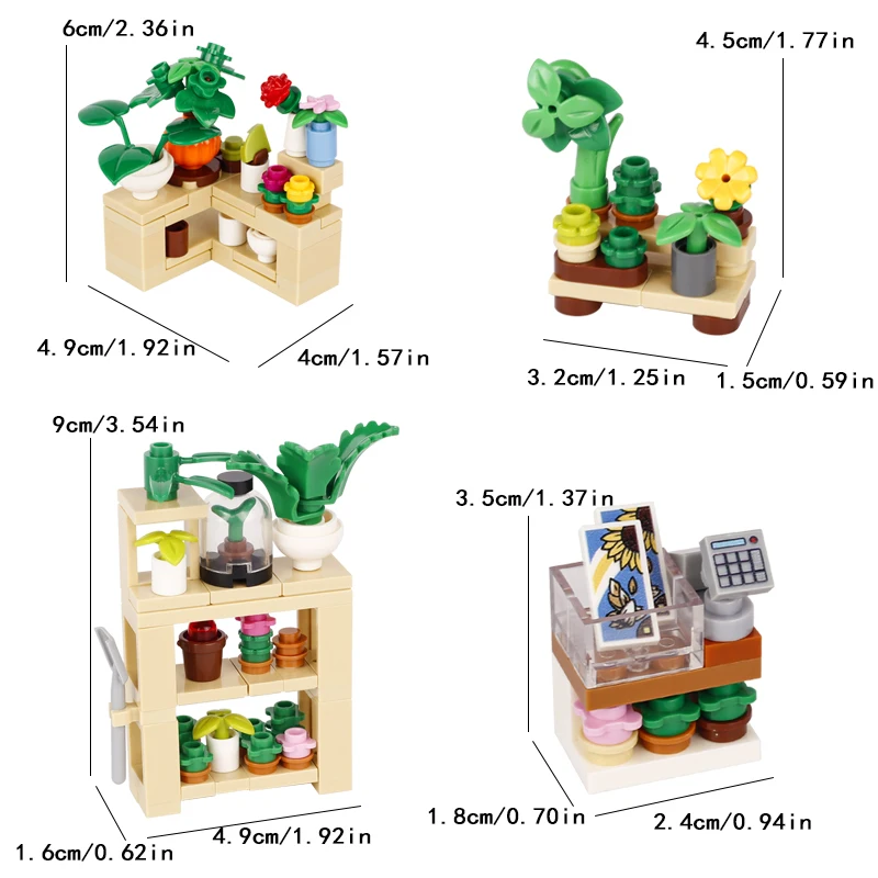 MOC Medieval Building Blocks Wizard Potion Studio Ingredient Lounge Table skeleton LaboratoryFurniture Series Printed Brick Toys