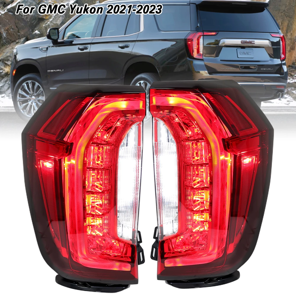 LED Rear Tail Light For GMC Yukon 2021 2022 2023 Brake Stop reversing Turn Signal DRL Lamp 84816392 84816393 Car Accessories