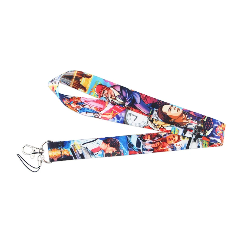 Back to the Future Lanyard Badge ID Mobile Phone Rope Key Lanyard Neck Straps Accessories webbings ribbons