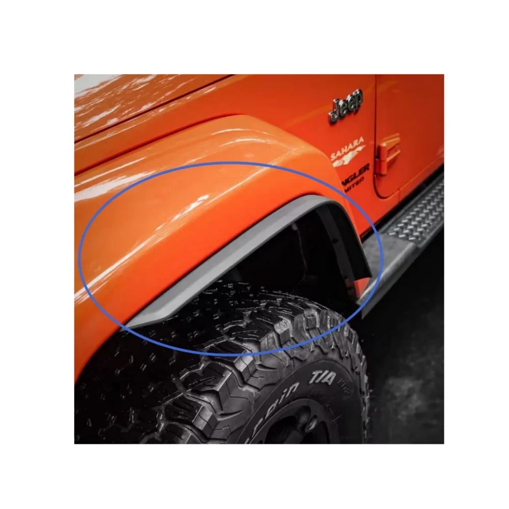 

4 шт. черные удлинители крыла из АБС-пластика для джипа Wrangler JK 2007-2017 J401