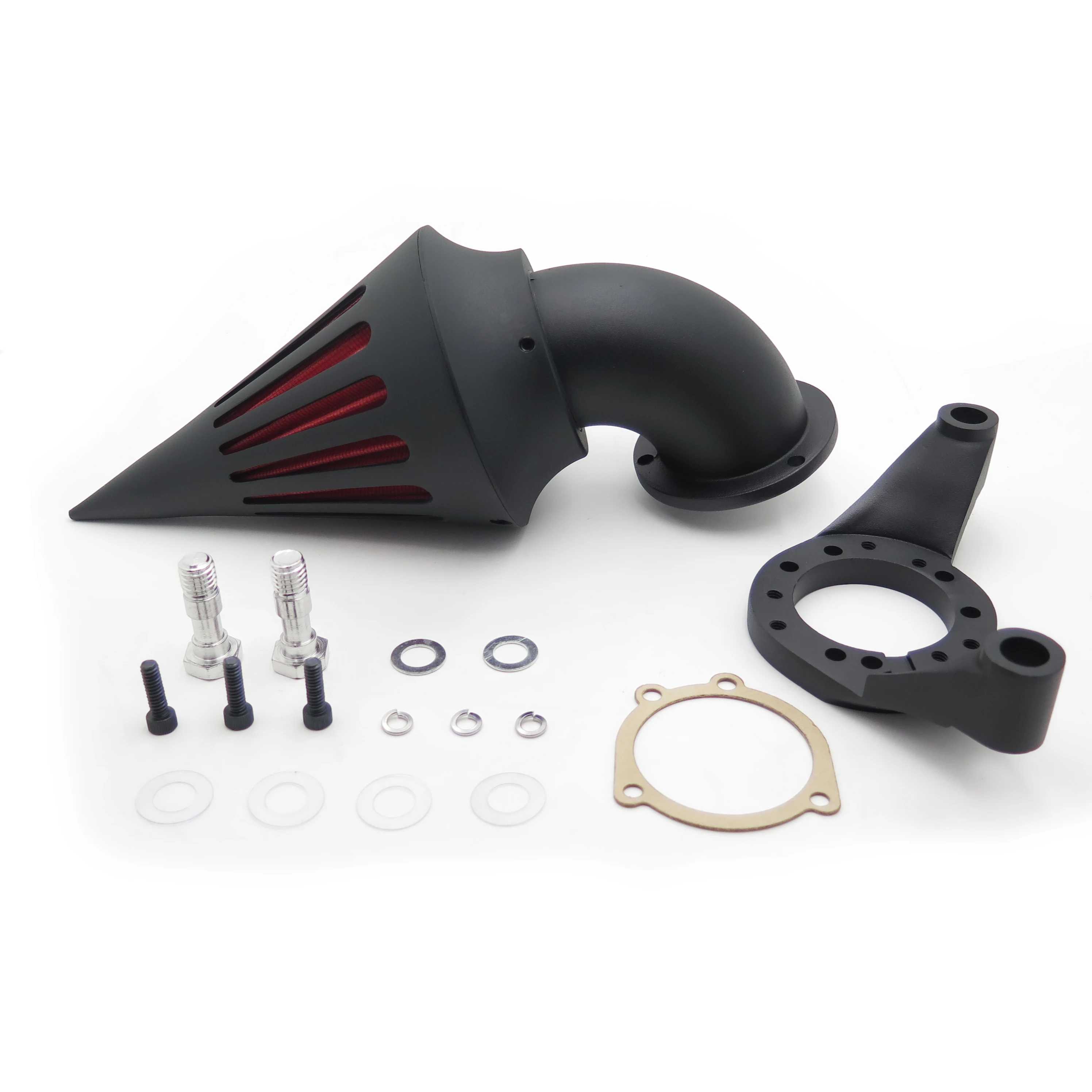Motorcycle Spike Air Cleaner Intake Filter Kit For Harley Davidson 2004-2014 CV Carburetor Delphi V-Twin BLACK