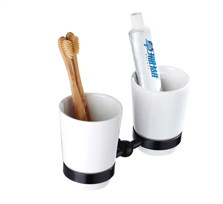 Ceramic Toothbrush Cup Transparent and Matte Glass Tumbler Cup Bathroom Accessories 97-TC