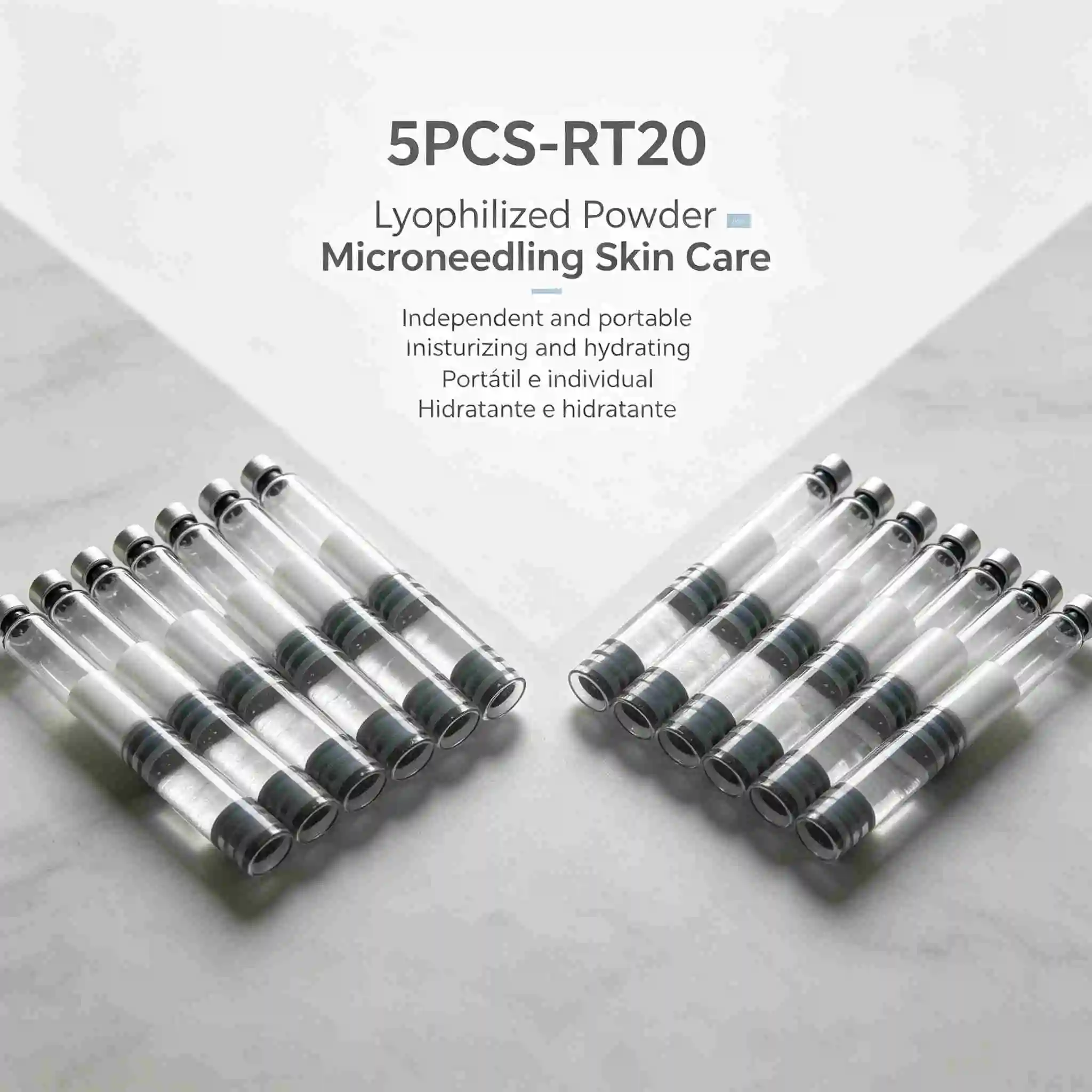 High-Quality 5PCS-RT20 Freeze-Dried Powder，Microneedling Skin Care，Moisturizing and hydrating，Adjustable Liquid Output