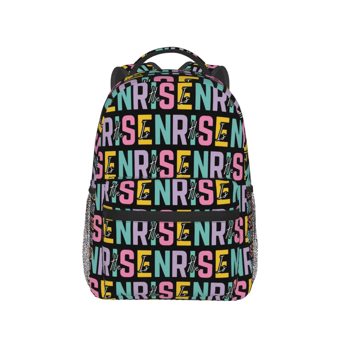 Easter He Is Risen Christian Womens Student Backpack School Bag Hiking Travel Daypack for Men Women Fashion Bookbag Shoulder Bag