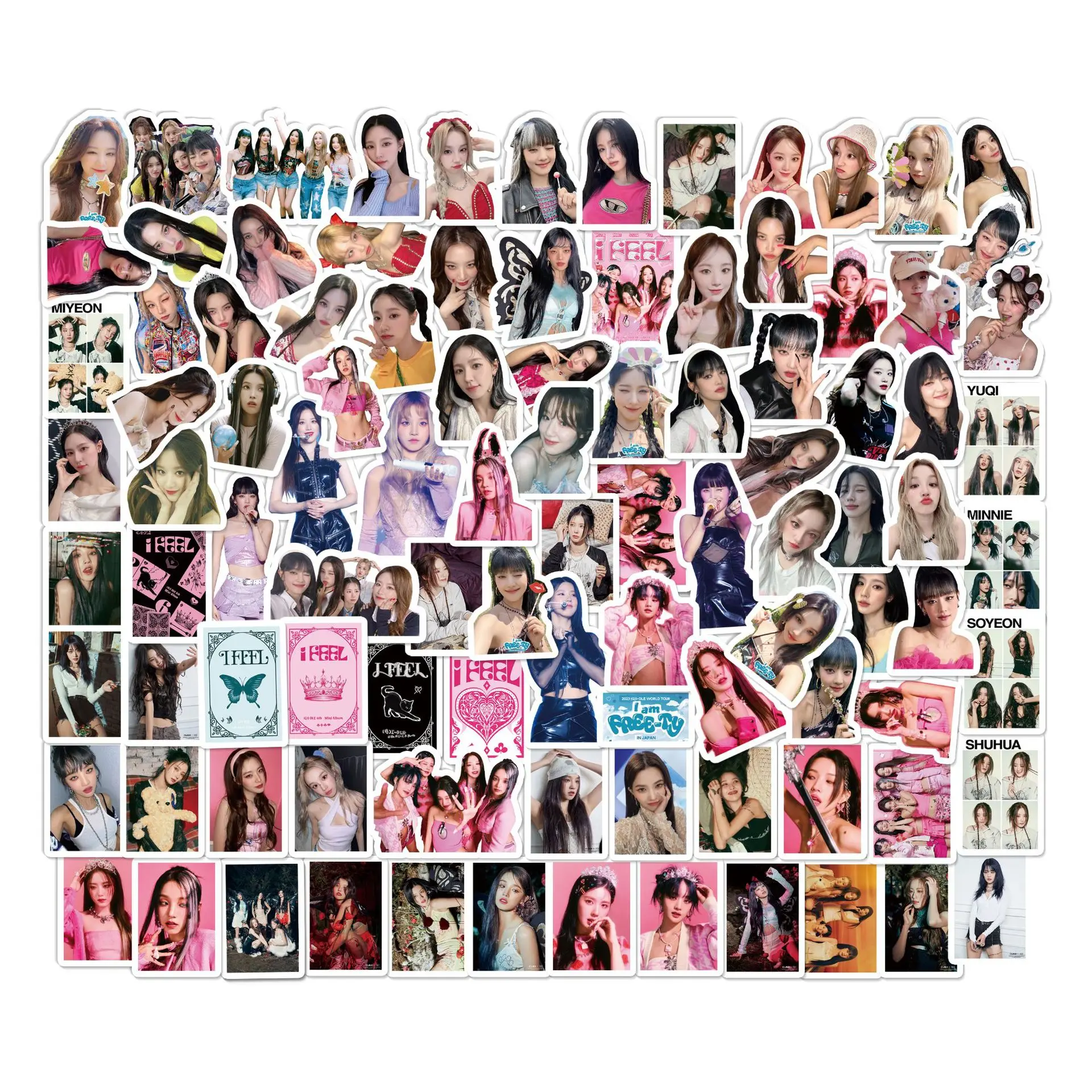 

99 GIDLE New Album Merchandise Stickers, Luggage Stickers, YUQI MINNIE Merchandise Planner Cartoon Stickers