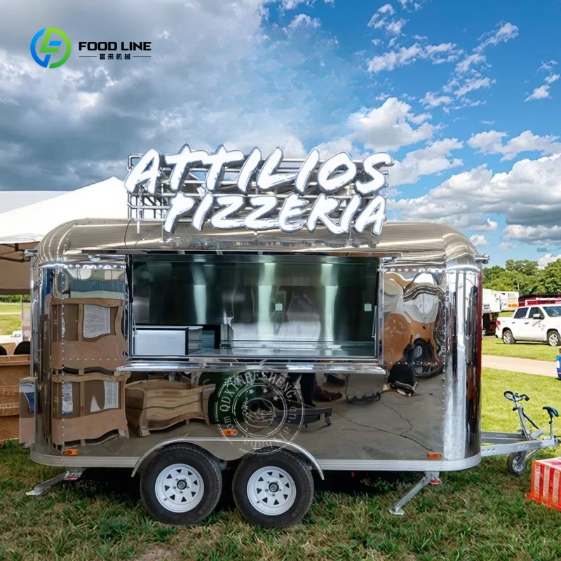 

Custom Food Stall Fast Food Truck Pizza Truck Ice Cream Mobile Kiosk Coffee Trailer Taco Concession Food Trailer